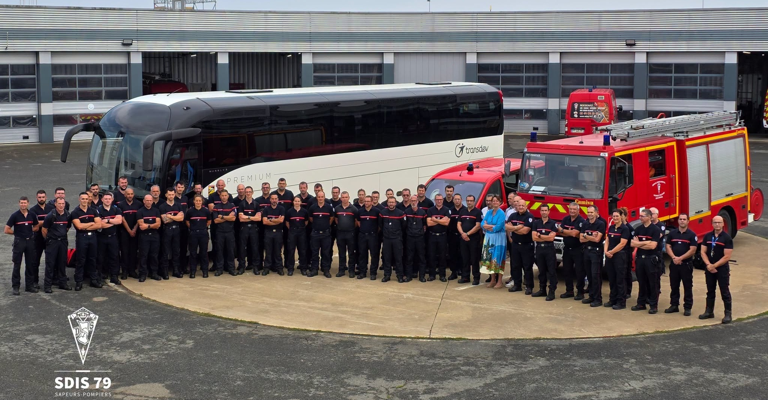 Sapeurs-pompiers des Deux-Sèvres en Gironde