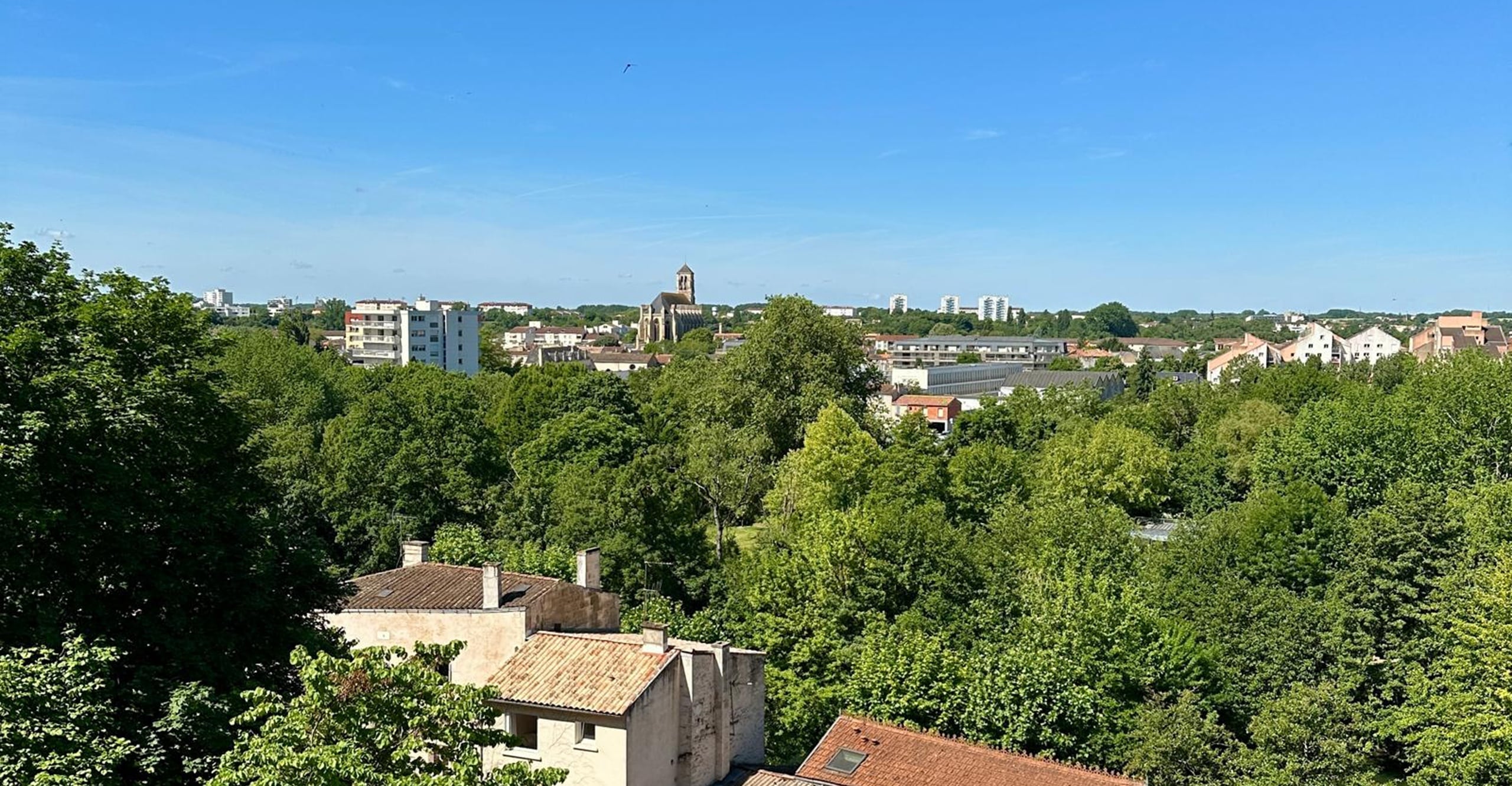 Niort vu d'en haut jardin des plantes